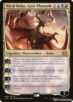 MTG Nicol Bolas, God-Pharaoh Card #260 Double Masters 2022 NM Magic - Image 1