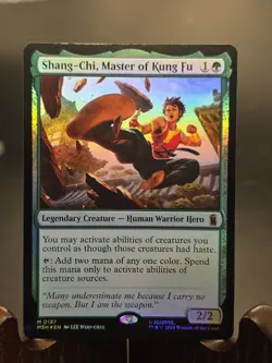 Shang-Chi, Master of Kung Fu Marvel Super Heroes MTG Foil Near Mint - Image 1