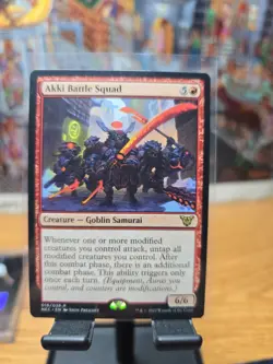 Akki Battle Squad Commander: Kamigawa: Neon Dynasty Regular - Image 1