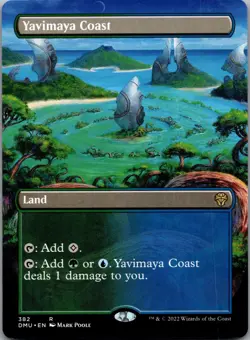 Yavimaya Coast (Borderless) 382 Rare Dominaria United Magic: The Gathering LP - Image 1