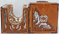 MTG Commander Deck Box COLORLESS wood acrylic magnetic Magic the Gathering - Image 1