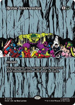 Heroic Intervention (0078 Borderless Foil) - Marvel Universe Eternal-Legal (MAR) - Image 1