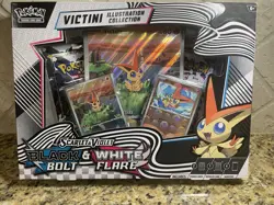 POKEMON SCARLET VIOLET BLACK BOLT & WHITE FLARE VICTINI ILLUSTRATION COLLECTION - Image 1