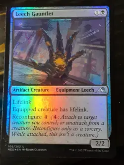 Leech Gauntlet FOIL , Kamigawa Neon Dynasty , NM, MTG , FREE SHIPPING - Image 1