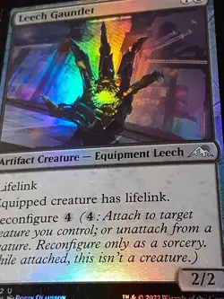 Leech Gauntlet FOIL , Kamigawa Neon Dynasty , NM, MTG , FREE SHIPPING - Image 2