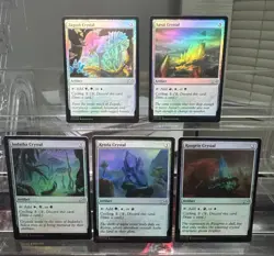 Ikoria Crystal Set Mtg (zagoth, Savai, Raugrin, Ketria, Indatha Crystals) Foils - Image 1