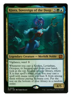MTG Kiora, Sovereign of the Deep 35 March of Machine Aftermath Magic Gathering - Image 1