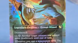 The Destined Black Mage, Borderless Foil - 0447, Final Fantasy Commander, MTG NM - Image 3