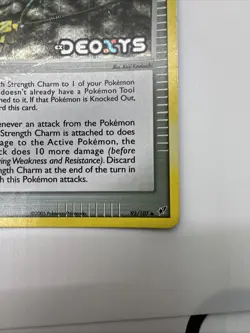 Pokemon TCG ex Deoxys Strength Charm 92/107 Reverse Holo Stamped HP - Image 5