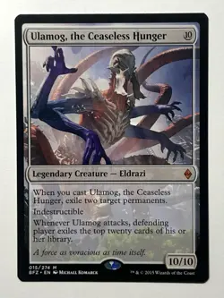 MTG Ulamog, the Ceaseless Hunger - Battle for Zendikar - NM - Image 1