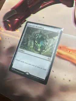 Mtg Emerald Medallion - Commander Masters + Bonus Foils - Image 1