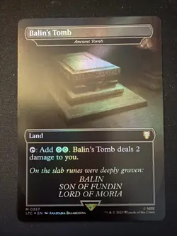 Balin's Tomb Ancient Tomb MTG Magic the Gathering Lord of the Rings Near Mint - Image 1