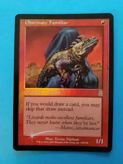 FOIL 🔥 Obstinate Familiar 🔥Odyssey MTG || NM++ Unplayed! Gem! 💎 - Image 1