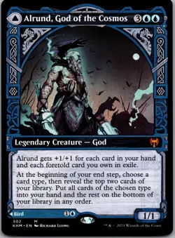 Alrund, God of the Cosmos (Showcase) 302 Mythic Kaldheim Magic: The Gathering LP - Image 1