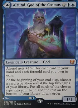 MTG - Alrund, God of the Cosmos & Hakka, Whispering Raven - Mythic Kaldheim - Image 1