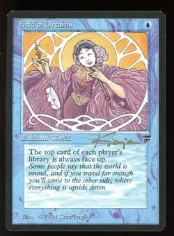 SIGNED Legends Field of Dreams ~ Vintage MTG/Magic ~ NM/MINT Condition - Image 1