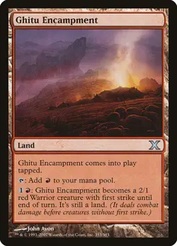 1x Ghitu Encampment NM Eng MTG - Tenth Edition - Image 1