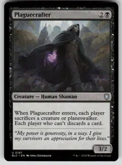 Plaguecrafter Uncommon Commander: Bloomburrow 187 MTG Near Mint - Image 1