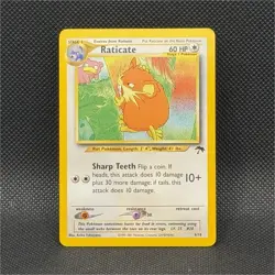 Pokemon TCG Raticate Southern Islands Promo Regular 06/18 60 HP English 10+ - Image 1