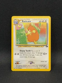 Pokemon TCG Raticate Southern Islands Promo Regular 06/18 60 HP English 10+ - Image 2