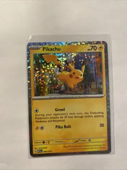 Pikachu McDonald's 2023 Pokemon Card 006/015 Foil Holo Happy Meal Match Battle 1 - Image 1