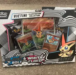Pokemon Black Bolt & White Flare Victini Illustration Collection Box - Image 1