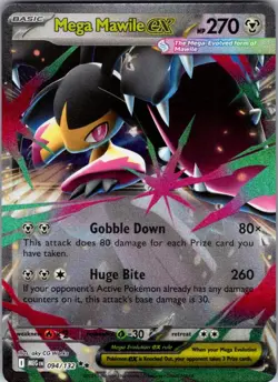 Mega Mawile ex 094/132 Double Rare Mega Evolution Pokemon Near Mint - Image 1