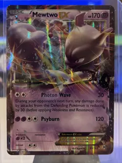 Mewtwo EX - 61/162 BREAKThrough Ultra Rare Pokemon - LP - Image 1