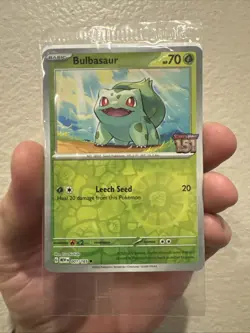 Bulbasaur 151 STAMPED Promo 001/165 SEALED Best Buy Exclusive Pokemon 🔥 - Image 1