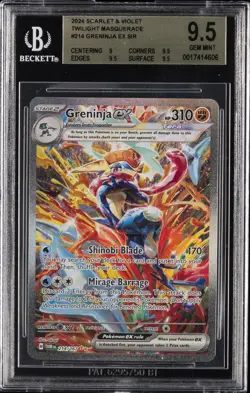 2024 POKEMON: SCARLET & VIOLET #214/167 GRENINJA EX BGS 9.5 - Image 1