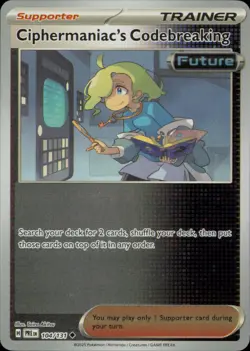 CIPHERMANIAC'S CODEBREAKING 145/162 TEMPORAL FORCES POKEMON REVERSE HOLO NM - Image 1