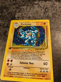 Pokemon TCG - Machamp - 8/102 - Holo - 1st Edition - Base Set MP - Image 2