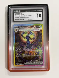 2025 Pokemon Prismatic Evolutions SIR 161/131 Umbreon ex CGC 10 - Image 1