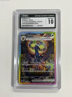 2025 Pokemon Prismatic Evolutions SIR 161/131 Umbreon ex CGC 10 - Image 2