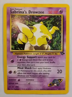 Pokemon SABRINA'S DROWZEE 95/132 Gym Challenge - Played 🍒 - Image 2