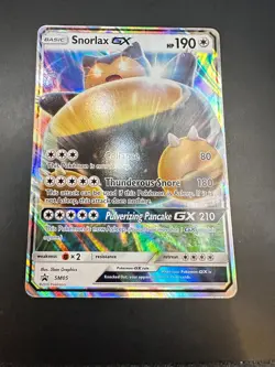 Snorlax GX SM05 Black Star Promo Sun & Moon Pokemon TCG - Image 1