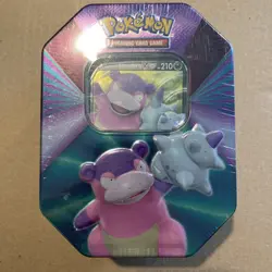 Pokemon TCG Galarian Slowbro V Forces Tin - New & Factory Sealed - Image 1