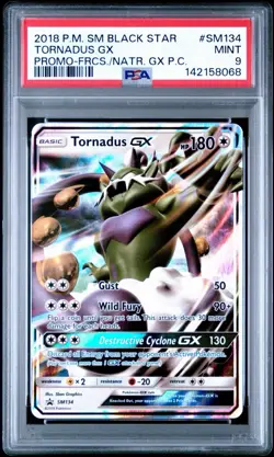 2018 POKEMON SM BLACK STAR PROMO #SM134 TORNADUS GX PSA 9 - Image 1