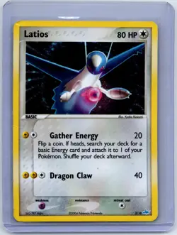 Latios 2/10 EX Trainer Kit Latios Pokemon Holo Damaged - Image 1