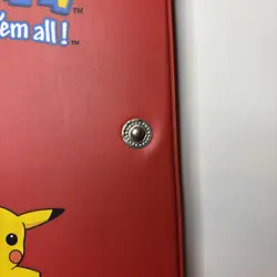 Vintage Pokemon Gotta Catch 'Em All Binder Red Pikachu 1999 Broken Clasp AAA - Image 3