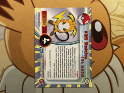 Raichu #26 - Topps TV Animation - Blue Logo - Pokemon - Image 2