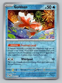 Goldeen 020/131 Common Prismatic Evolutions Pokemon Reverse Holo Near Mint - Image 1
