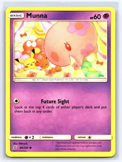 Munna 88/236 Common Unified Minds Pokemon Lightly Played - Image 1