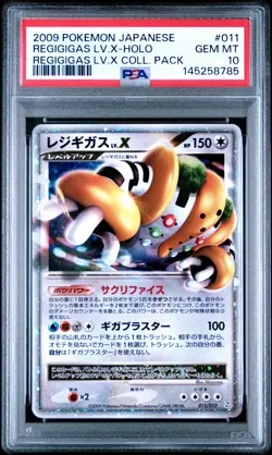 2009 POKEMON JAPANESE REGIGIGAS LV.X COLLECTION PACK REGIGIGAS LV.X-HOLO PSA 10 - Image 1
