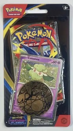 Pokemon TCG: Mega Evolution Phantasmal Flames Checklane Blister Pack: Cottonee - Image 1