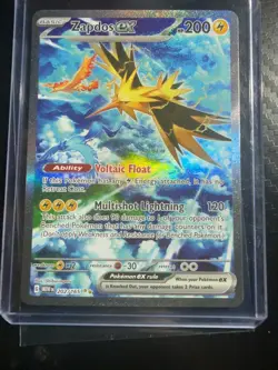 Pokemon Zapdos ex Full Art Holo Ultra Rare Scarlet & Violet 151 202/165 ENG 2023 - Image 1