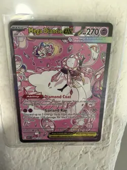 Pokemon Mega Diancie EX Ascended Heroes 282/217 Full Art Secret Rare NM - Image 1