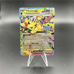 Pokemon TCG Pikachu ex Sv08 Surging Sparks 057/191 Double Rare Full Art Holo - Image 1