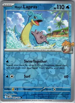 Misty's Lapras 050/182 Reverse Holo SV10: Destined Rivals - Pokemon Card - NM - Image 1