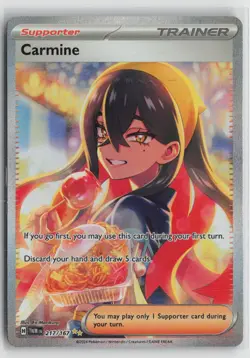 Carmine 217/167 Special Illustration Rare Twilight Masquerade Pokemon NM - Image 1